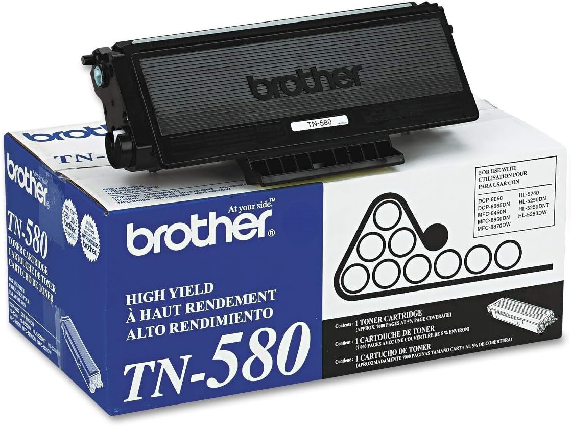 Brother TN-580 | Original Black High-Yield Toner Cartridge