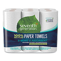 Seventh Generation 100% Recycled Paper Kitchen Towel Rolls, 2-Ply, 11 x 5.4, 140 Sheets/Roll, 6 Rolls/Pack (13731PK)