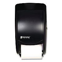 San Jamar Duett Standard Bath Tissue Dispenser, 2 Roll, 7.5 x 7 x 12.75, Black Pearl (R3500TBK)