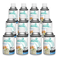 TimeMist Premium Metered Air Freshener Refill, Clean N Fresh, 7.1 oz Aerosol Spray, 12/Carton (1042771)