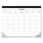 Universal Desk Pad Calendar, 22 x 17, White Sheets, Black Binding, Clear Corners, 12-Month (Jan to Dec): 2026 (71002)