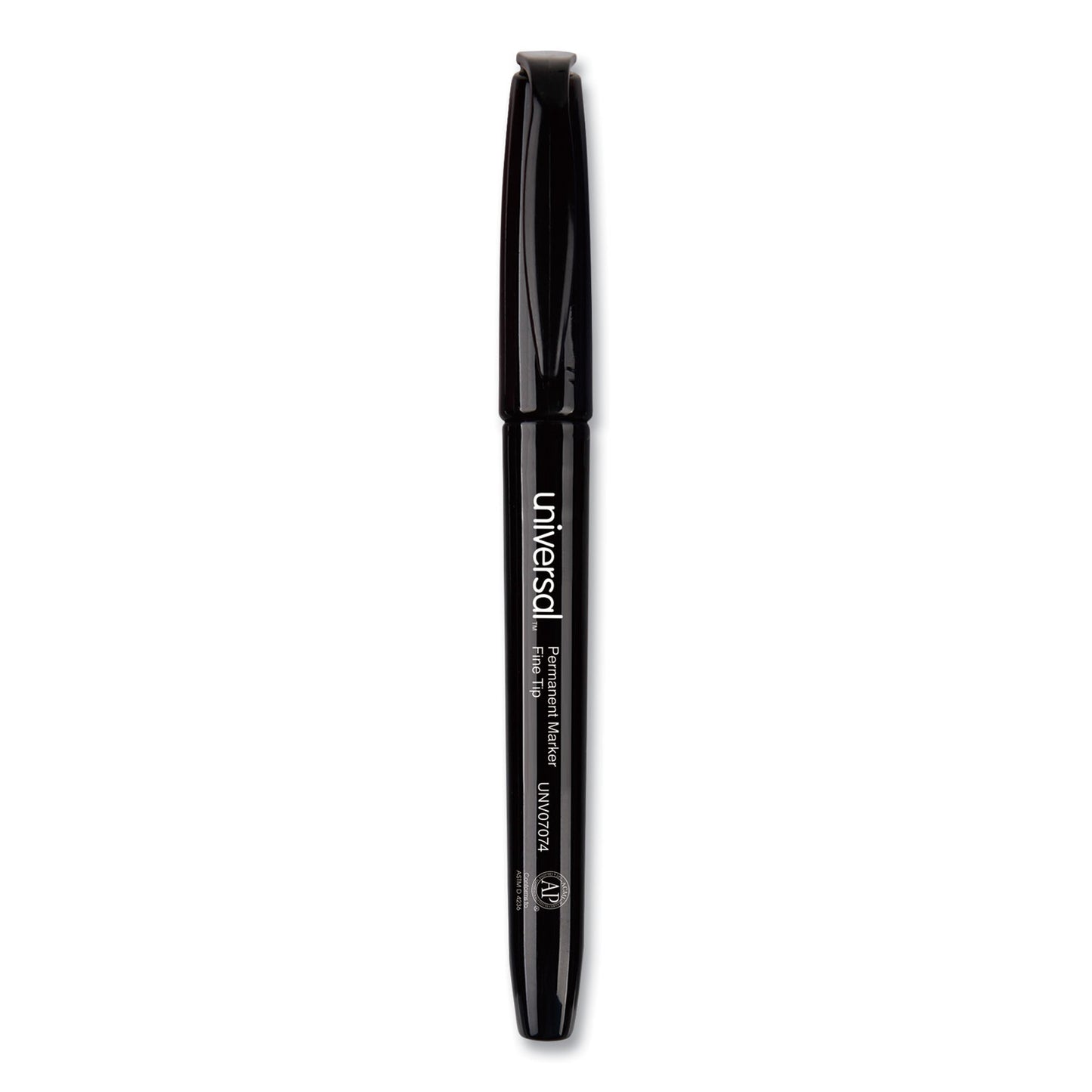 Universal Pen-Style Permanent Marker Value Pack, Fine Bullet Tip, Black, 60/Pack (UNV07074)