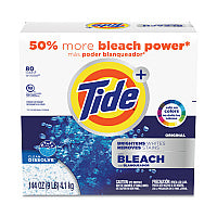 Tide(R) Powder Laundry Detergent with Bleach, 144 oz., 2 Boxes (84998CT)
