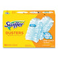 Swiffer Dusters Refill, Dust Lock Fiber, Unscented, Light Blue, 10/Box (21459BX)