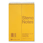 National Paper Standard Spiral Steno Pad, Gregg Rule, Brown Cover, 60 Eye-Ease Green 6 x 9 Sheets (36646)