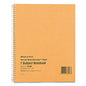 National Paper Single-Subject Wirebound Notebooks, Narrow Rule, Brown Paperboard Cover, (80) 10 x 8 Sheets (33008)