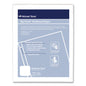 National Paper Rip Proof Reinforced Filler Paper, 3-Hole, 8.5 x 11, Unruled, 100/Pack (20121)