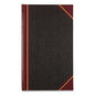 National Paper Texthide Record Book, 1-Subject, Medium/College Rule, Black/Burgundy Cover, (500) 14 x 8.5 Sheets (57151)
