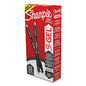 Sharpie S-Gel High-Performance Gel Pen, Retractable, Bold 1 mm, Black Ink, Black Barrel, Dozen (2096149)