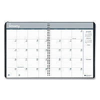 AbilityOne 7510016828096, SKILCRAFT Monthly Appointment Planner, 8.75 x 6.88, Black Cover, 14-Month: Dec 2025 to Jan 2027