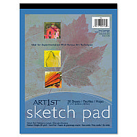 Pacon Art1st Sketch Pad, Unruled, 50 White 9 x 12 Sheets (4746)