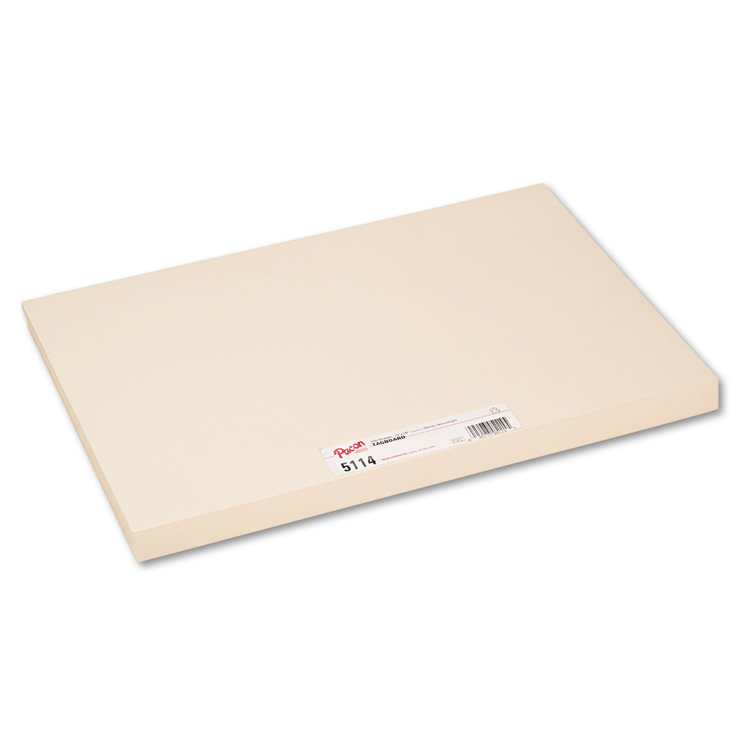 Pacon Heavyweight Tagboard, 12 x 18, Manila, 100/Pack (5114)