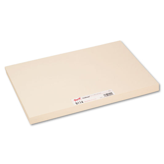 Pacon Heavyweight Tagboard, 12 x 18, Manila, 100/Pack (5114)