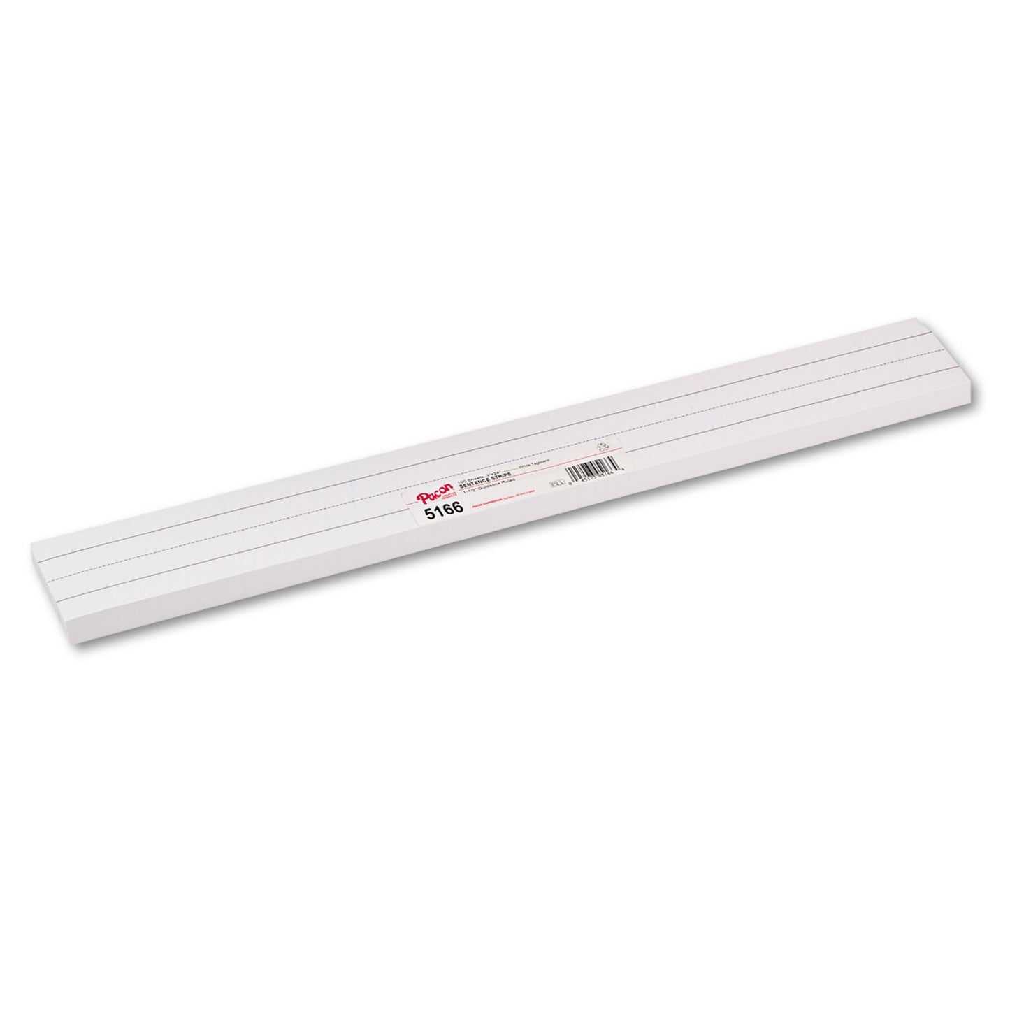 Pacon Sentence Strips, 24 x 3, White, 100/Pack (5166)