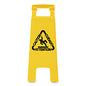 Boardwalk Site Safety Wet Floor Sign, 2-Sided, 10 x 2 x 26, Yellow (BWK26FLOORSIGN)