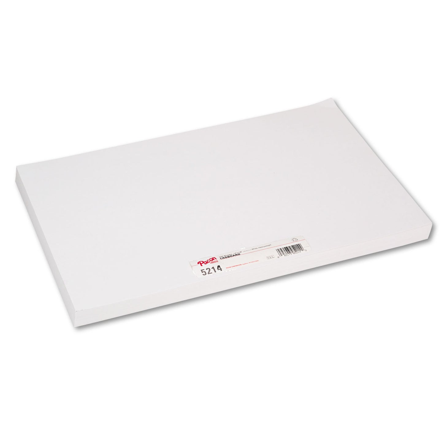 Pacon Heavyweight Tagboard, 12 x 18, White, 100/Pack (5214)