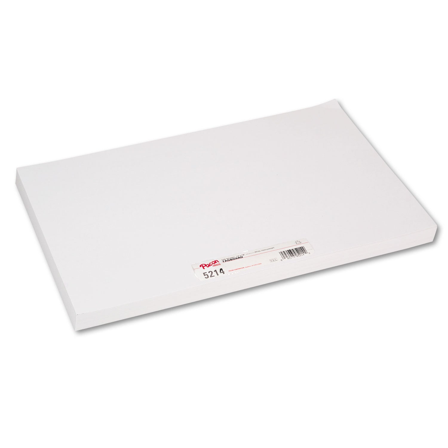 Pacon Heavyweight Tagboard, 12 x 18, White, 100/Pack (5214)