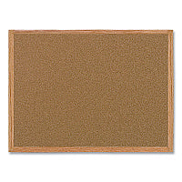 MasterVision Value Cork Bulletin Board with Oak Frame, 24 x 36, Brown Surface, Oak Frame (MC070014231)