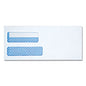 Universal Double Window Business Envelope, #10, Square Flap, Gummed Closure, 4.13 x 9.5, White, 500/Box (UNV36103)