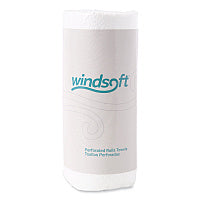 Windsoft Kitchen Roll Towels, 2-Ply, 11 x 8.8, White, 100/Roll, 30 Rolls/Carton (WIN1220CT)