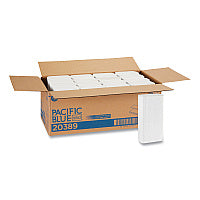 Pacific Blue(TM) Multifold Paper Towels, 1-Ply, White, 4000 Towels (20389)