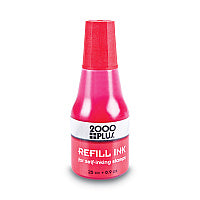 2000 PLUS Self-Inking Refill Ink, 0.9 oz. Bottle, Red (032960)