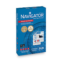 Navigator Premium Multipurpose Copy Paper, 97 Bright, 24 lb Bond Weight, 11 x 17, White, 500 Sheets/Ream, 5 Reams/Carton 97 Brightness - 96% Opacity - Tabloid - 11" x 17" - 24 lb Basis Weight - Smooth - Jam-free - Bright White - 500 Sheets per R (NMP1724)