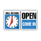 COSCO Will Return Later Sign, 5 x 6, Blue (098010)