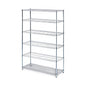 Alera NSF Certified 6-Shelf Wire Shelving Kit, 48w x 18d x 72h, Silver (ALESW664818SR)