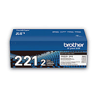 Brother TN2212PK Toner, 2,500 Page-Yield, Black, 2/Pack