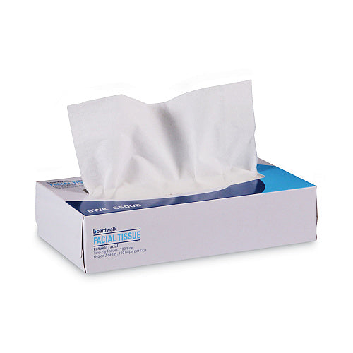 Boardwalk Facial Tissues, 2-Ply, 100 Tissues/Box, 30 Boxes/Carton