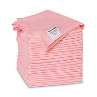Boardwalk(R) Microfiber Cleaning Cloths, Pink, 24 Cloth (BWK16PINCLOTHV2)