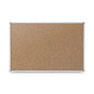 Mead Economy Cork Board with Aluminum Frame, 24 x 18, Tan Surface, Silver Aluminum Frame (85360)
