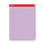 Universal Colored Perforated Ruled Writing Pads, Wide/Legal Rule, 50 Assorted Color 8.5 x 11.75 Sheets, 6/Pack (UNV35878)