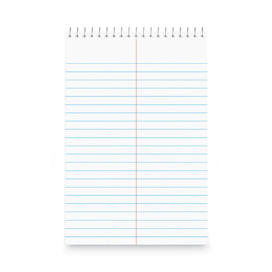 Universal Steno Pads, Gregg Rule, Red Cover, 80 White 6 x 9 Sheets, 6/Pack (UNV96920PK)