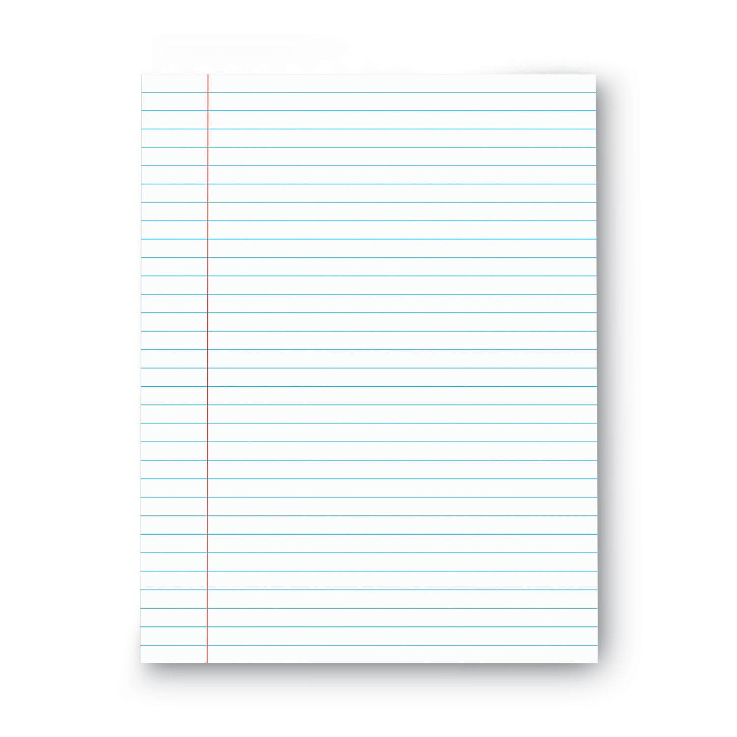 Universal Glue Top Pads, Wide/Legal Rule, 50 White 8.5 x 11 Sheets, Dozen (UNV11000)