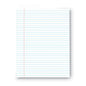 Universal Glue Top Pads, Wide/Legal Rule, 50 White 8.5 x 11 Sheets, Dozen (UNV11000)