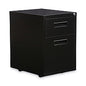 Alera File Pedestal, Left or Right, 2-Drawers: Box/File, Legal/Letter, Black, 14.96" x 19.29" x 21.65" (ALEPABFBL)