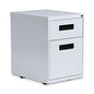 Alera File Pedestal, Left or Right, 2-Drawers: Box/File, Legal/Letter, Light Gray, 14.96" x 19.29" x 21.65" (ALEPABFLG)