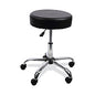 Alera Height Adjustable Lab Stool, Backless, Supports Up to 275 lb, 19.69" to 24.80" Seat Height, Black Seat, Chrome Base (ALEUS4716)