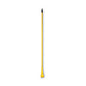 Boardwalk(R) 610 Plastic Jaws 60" Mop Handle, Yellow, 1 Each (BWK610)