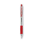 Pilot EasyTouch Ballpoint Pen, Retractable, Fine 0.7 mm, Red Ink, Clear Barrel, Dozen (32212)