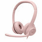 Logitech H390 - Binaural Wired Headset - USB-A - Noise-Canceling Mic - Rose
