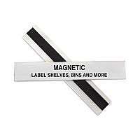 C-Line HOL-DEX Magnetic Shelf/Bin Label Holders, Side Load, 1 x 6, Clear, 10/Box (87227)