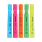 Universal Desk Highlighters, Assorted Ink Colors, Chisel Tip, Assorted Barrel Colors, 5/Set (UNV08860)
