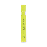 Universal Desk Highlighters, Fluorescent Yellow Ink, Chisel Tip, Yellow Barrel, Dozen (UNV08861)