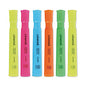 Universal Desk Highlighters, Assorted Ink Colors, Chisel Tip, Assorted Barrel Colors, Dozen (UNV08867)