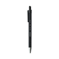 Universal Ballpoint Pen, Retractable, Medium 1 mm, Black Ink, Black Barrel, Dozen (UNV15510)