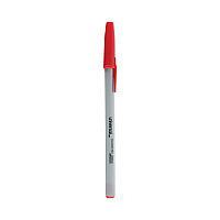 Universal Ballpoint Pen, Stick, Medium 1 mm, Red Ink, Gray/Red Barrel, Dozen (UNV27412)