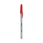 Universal Ballpoint Pen, Stick, Medium 1 mm, Red Ink, Gray/Red Barrel, Dozen (UNV27412)